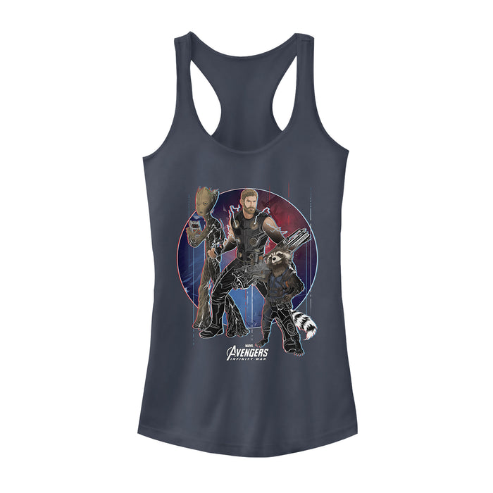 fifth sun Junior's Marvel Avengers: Infinity War New Partners Racerback Tank Top