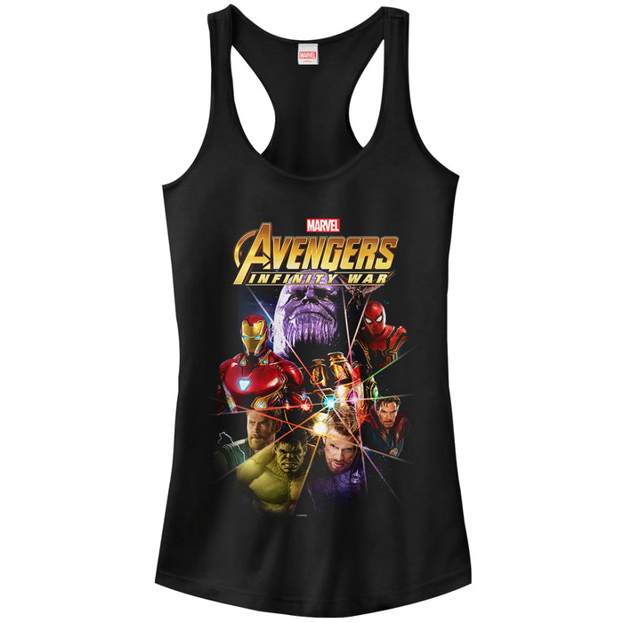 fifth sun Junior's Marvel Avengers: Infinity War Prism Racerback Tank Top