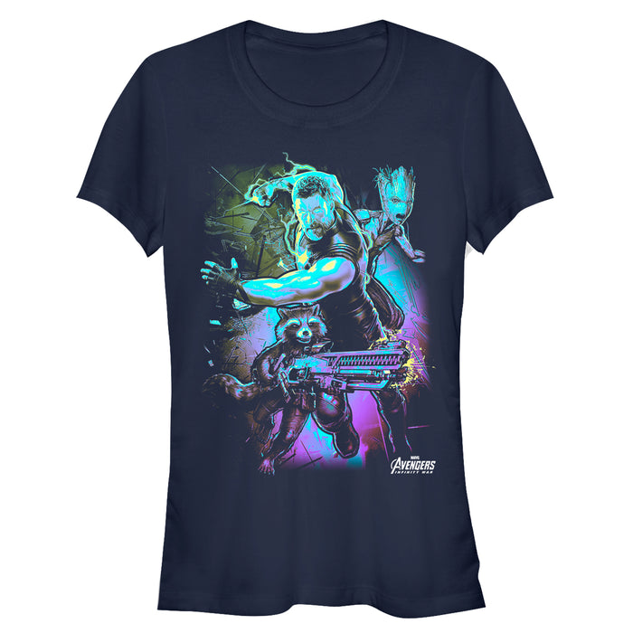 fifth sun Junior's Marvel Avengers: Infinity War Thor Lightning T-Shirt