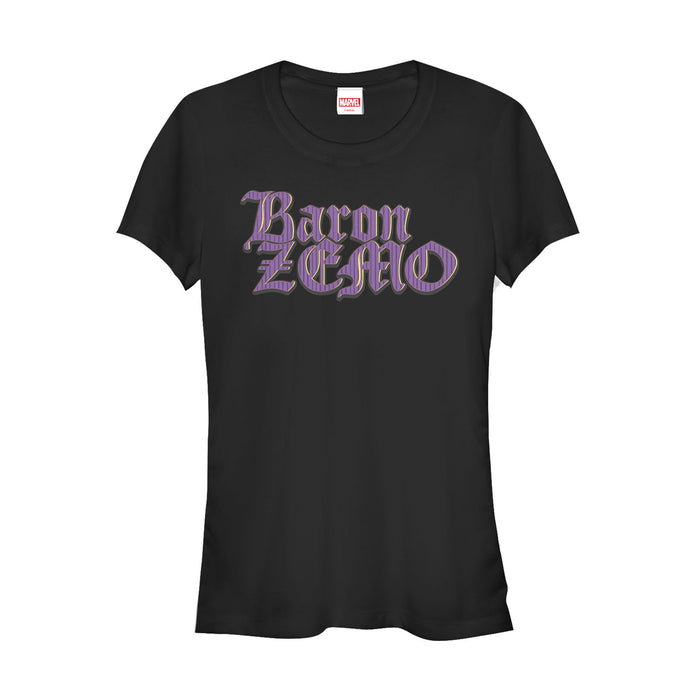 fifth sun Junior's Marvel Baron Zemo Villain Logo T-Shirt