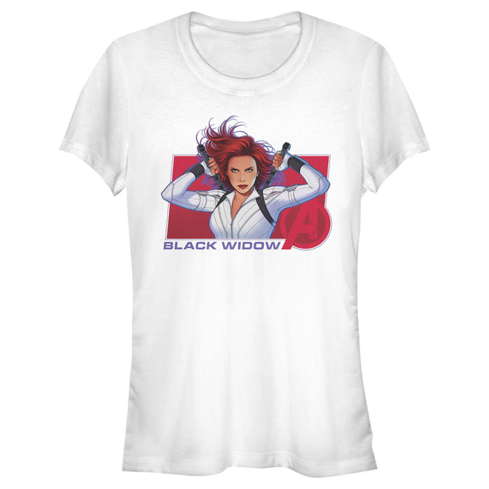 fifth sun Junior's Marvel Black Widow Avenger Hero T-Shirt