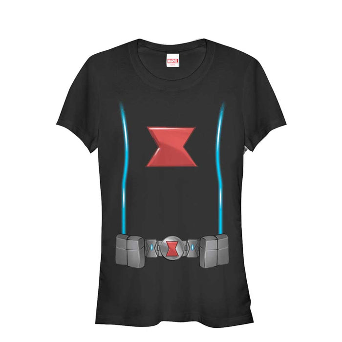 fifth sun Junior's Marvel Black Widow Costume T-Shirt