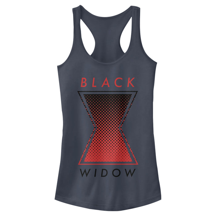 fifth sun Junior's Marvel Black Widow Gradient Logo Racerback Tank Top