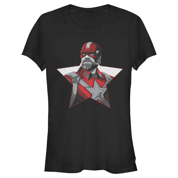 fifth sun Junior's Marvel Black Widow Guardian Star Portrait T-Shirt
