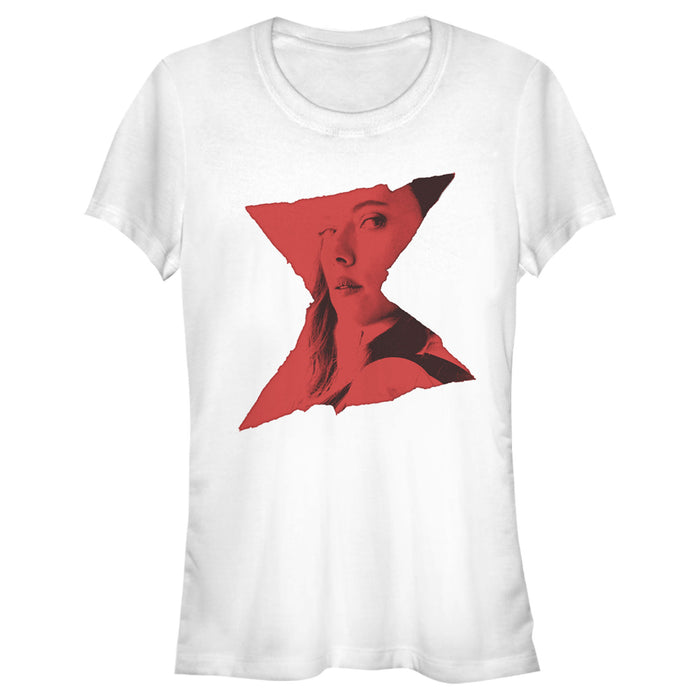 fifth sun Junior's Marvel Black Widow Rough Hourglass T-Shirt