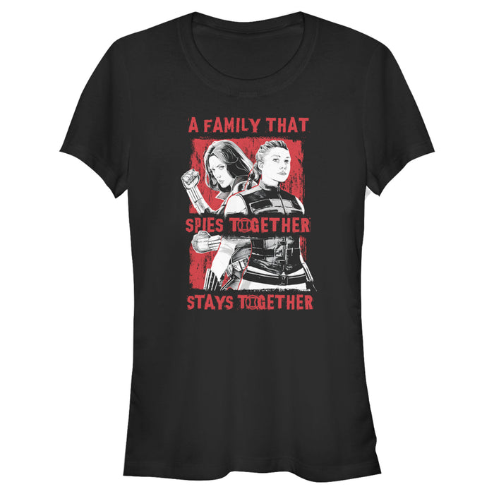 fifth sun Junior's Marvel Black Widow Spy Family T-Shirt
