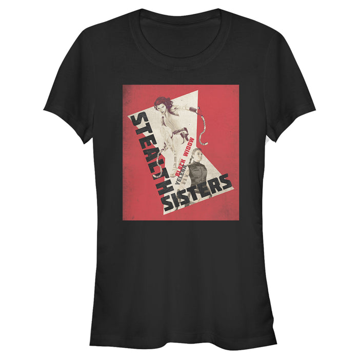 fifth sun Junior's Marvel Black Widow Stealth Sisters T-Shirt