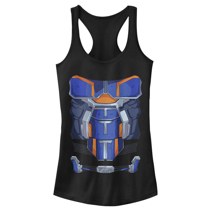 fifth sun Junior's Marvel Black Widow Taskmaster Costume Racerback Tank Top