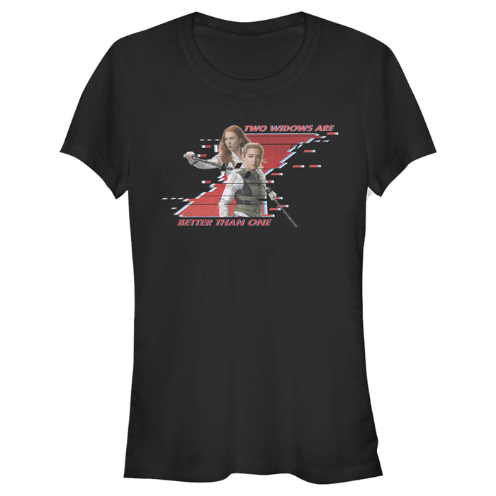 fifth sun Junior's Marvel Black Widow Two Better Than One T-Shirt