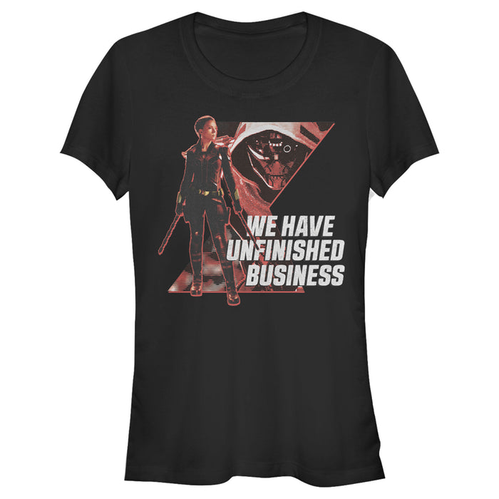 fifth sun Junior's Marvel Black Widow Unfinished Business T-Shirt