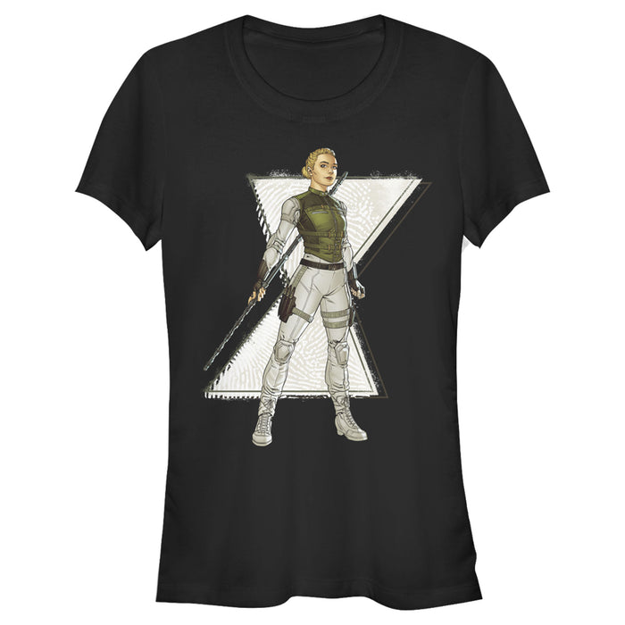 fifth sun Junior's Marvel Black Widow Yelena Cartoon T-Shirt