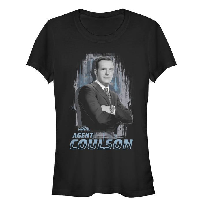 fifth sun Junior's Marvel Captain Marvel Agent Coulson T-Shirt