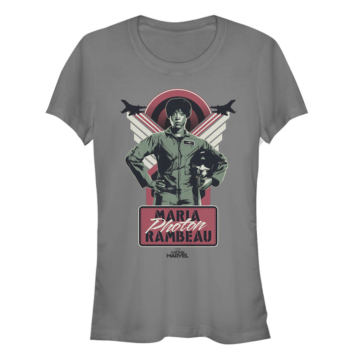 fifth sun Junior's Marvel Captain Marvel Best Friend Maria T-Shirt