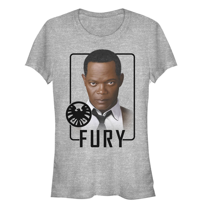 fifth sun Junior's Marvel Captain Marvel Fury Frame T-Shirt
