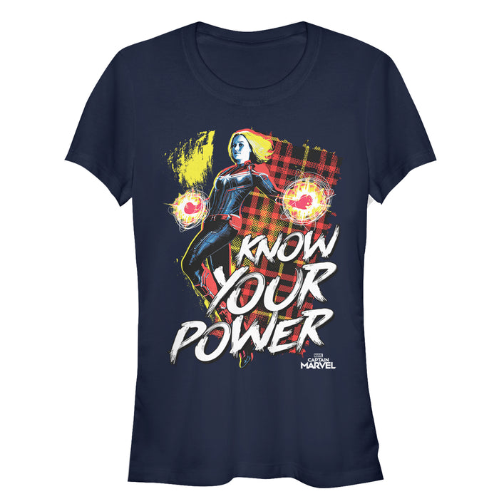 fifth sun Junior's Marvel Captain Marvel Know Your Power T-Shirt