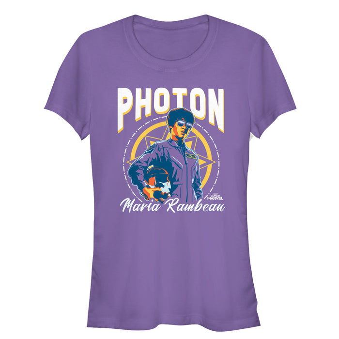 Fifth Sun Junior's Marvel Captain Marvel Photon Quote T-Shirt