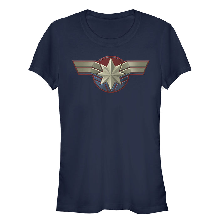 fifth sun Junior's Marvel Captain Marvel Simple Star Symbol T-Shirt