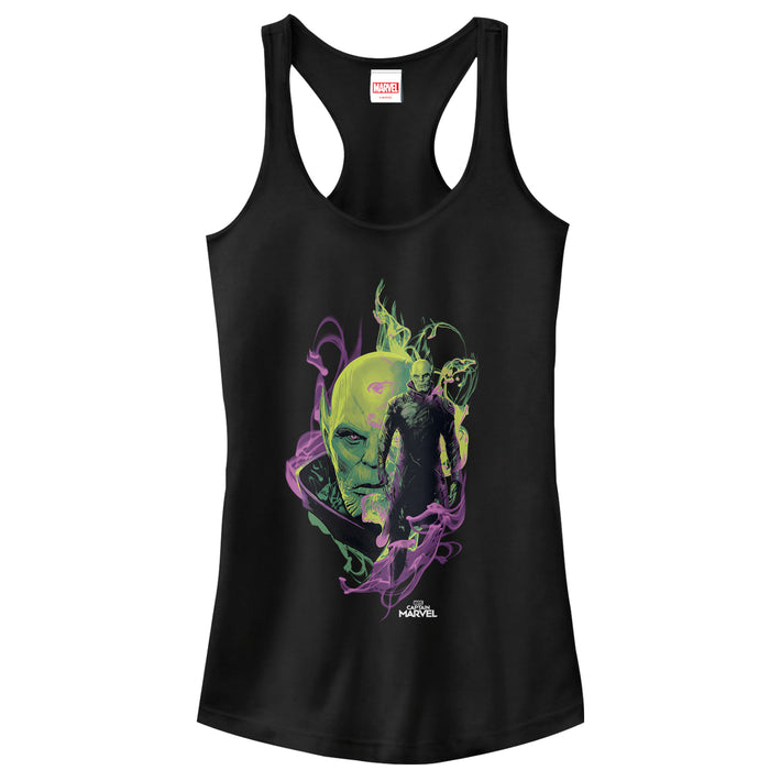 fifth sun Junior's Marvel Captain Marvel Talos Skrull Leader Racerback Tank Top
