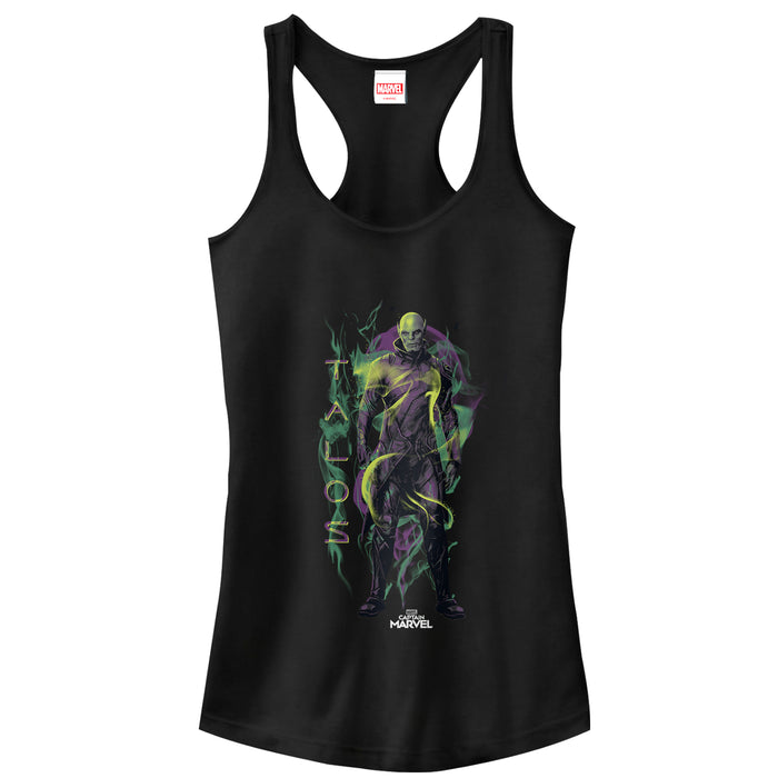 fifth sun Junior's Marvel Captain Marvel Talos Smoke Racerback Tank Top