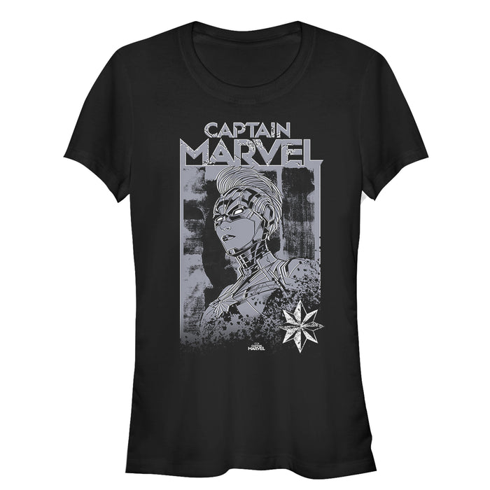 fifth sun Junior's Marvel Captain Marvel Vintage Hero T-Shirt