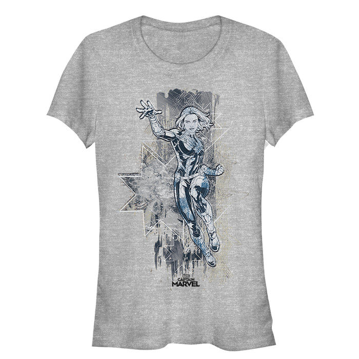 fifth sun Junior's Marvel Captain Marvel Vintage Vibe T-Shirt