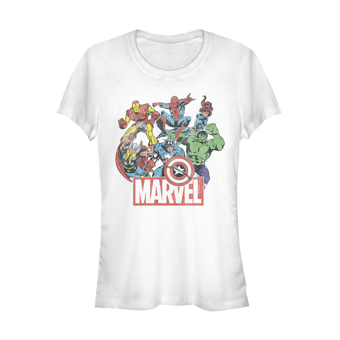 Fifth Sun Junior's Marvel Classic Hero Collage T-Shirt