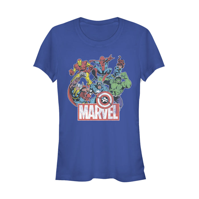 fifth sun Junior's Marvel Classic Hero Collage T-Shirt
