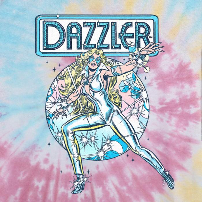Fifth Sun Junior's Marvel Dazzler Retro Light Beams Shimmer T-Shirt