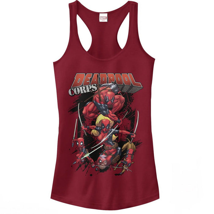 fifth sun Junior's Marvel Deadpool Corps Racerback Tank Top