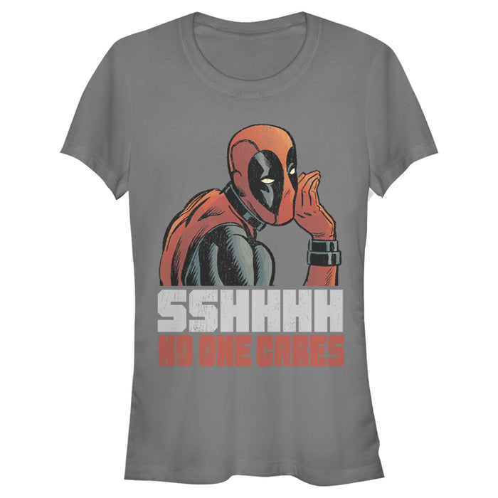 Fifth Sun Junior's Marvel Deadpool No One Cares T-Shirt