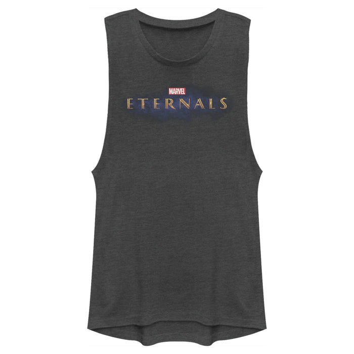 fifth sun Junior's Marvel Eternals Movie Logo Festival Muscle Tee