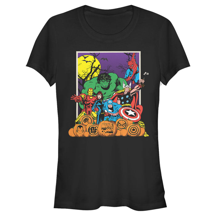 fifth sun Junior's Marvel Halloween Avengers Scene T-Shirt