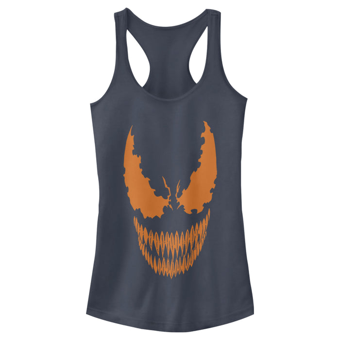 Fifth Sun Junior's Marvel Halloween Venom Scary Face Costume Racerback Tank Top