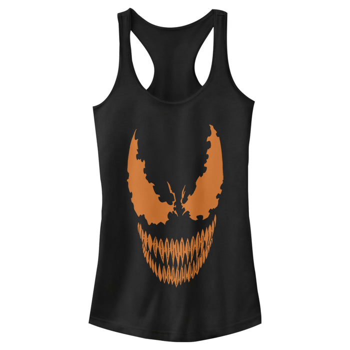 fifth sun Junior's Marvel Halloween Venom Scary Face Costume Racerback Tank Top