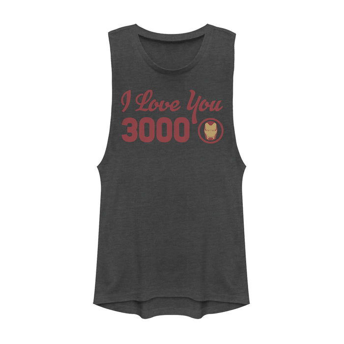 fifth sun Junior's Marvel Iron Man Love 3000 Forever Festival Muscle Tee