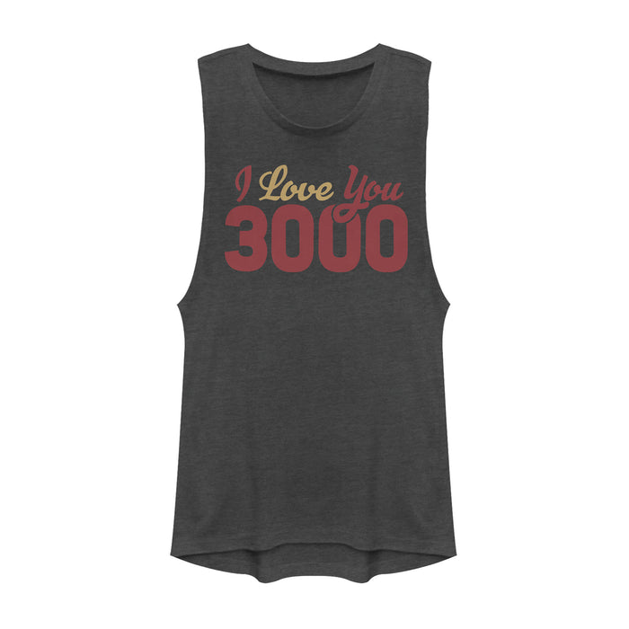 fifth sun Junior's Marvel Iron Man Love 3000 Script Festival Muscle Tee