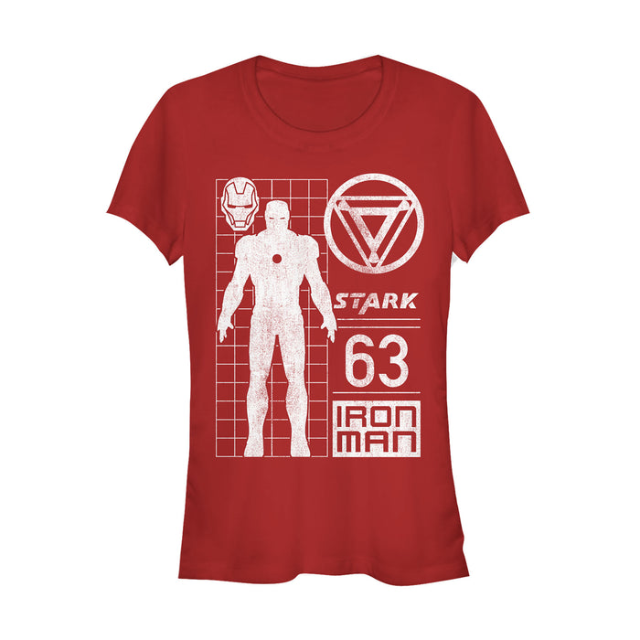 fifth sun Junior's Marvel Iron Man Stark 63 T-Shirt
