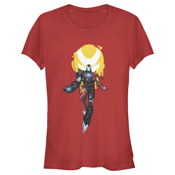 fifth sun Junior's Marvel Iron Man Venom Symbol T-Shirt