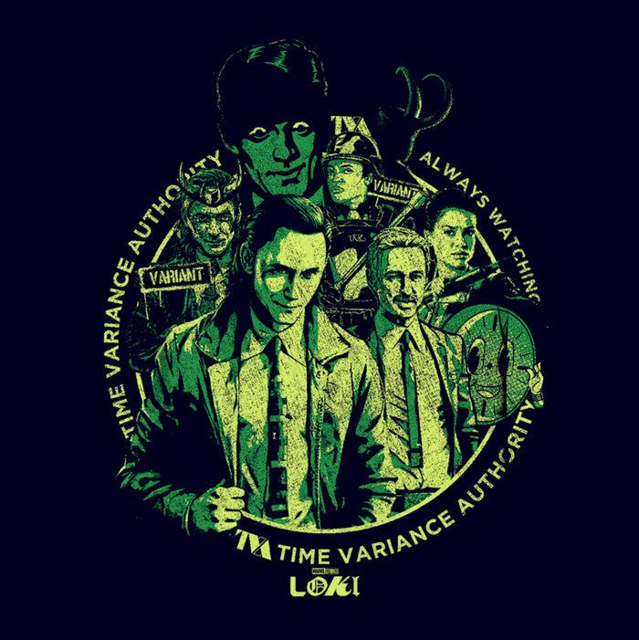 Fifth Sun Junior's Marvel Loki Time Variance Authority Agents T-Shirt