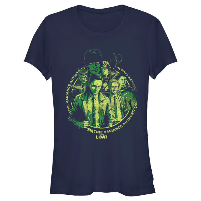 fifth sun Junior's Marvel Loki Time Variance Authority Agents T-Shirt