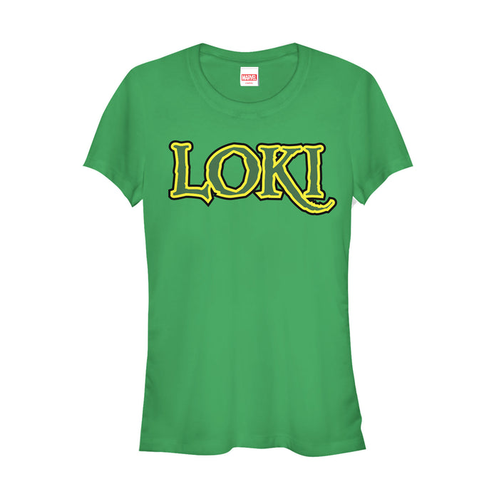 fifth sun Junior's Marvel Loki Villain Logo T-Shirt