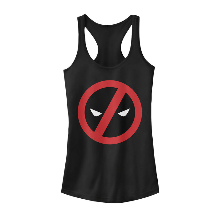fifth sun Junior's Marvel Simple Deadpool Racerback Tank Top