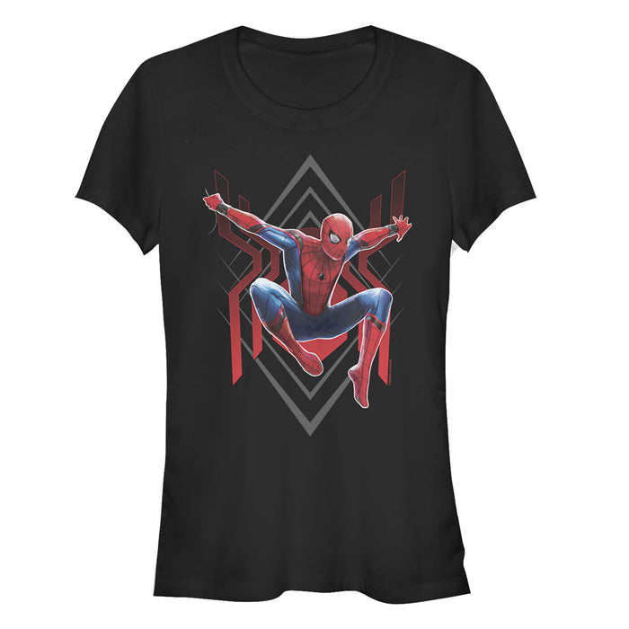 fifth sun Junior's Marvel Spider-Man: Far From Home Diamond T-Shirt