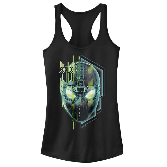 fifth sun Junior's Marvel Spider-Man: Far From Home Techy Mask Racerback Tank Top