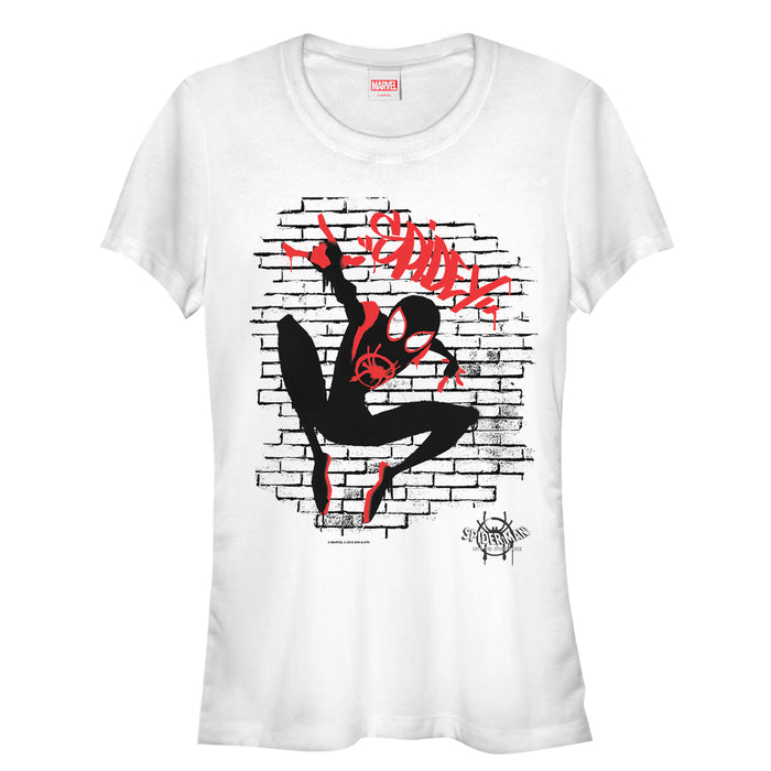 fifth sun Junior's Marvel Spider-Man: Into the Spider-Verse Brick T-Shirt