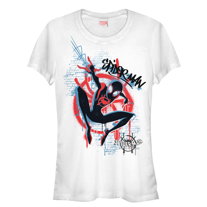 fifth sun Junior's Marvel Spider-Man: Into the Spider-Verse Graffiti T-Shirt