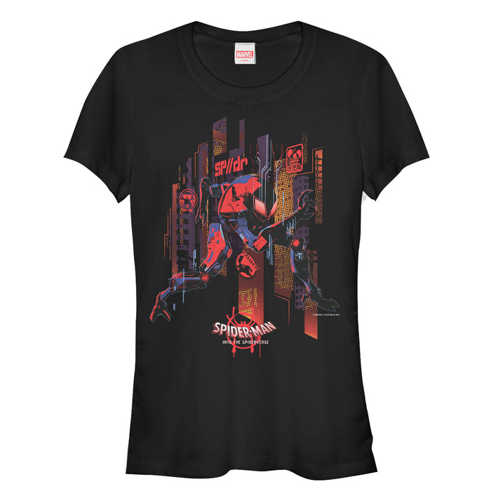 fifth sun Junior's Marvel Spider-Man: Into the Spider-Verse Invisible T-Shirt