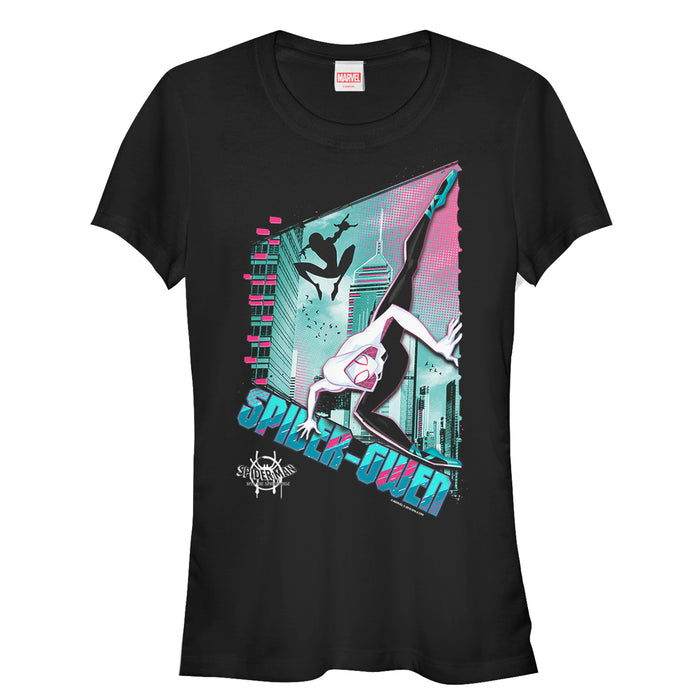 fifth sun Junior's Marvel Spider-Man: Into the Spider-Verse Modern Spider-Gwen T-Shirt