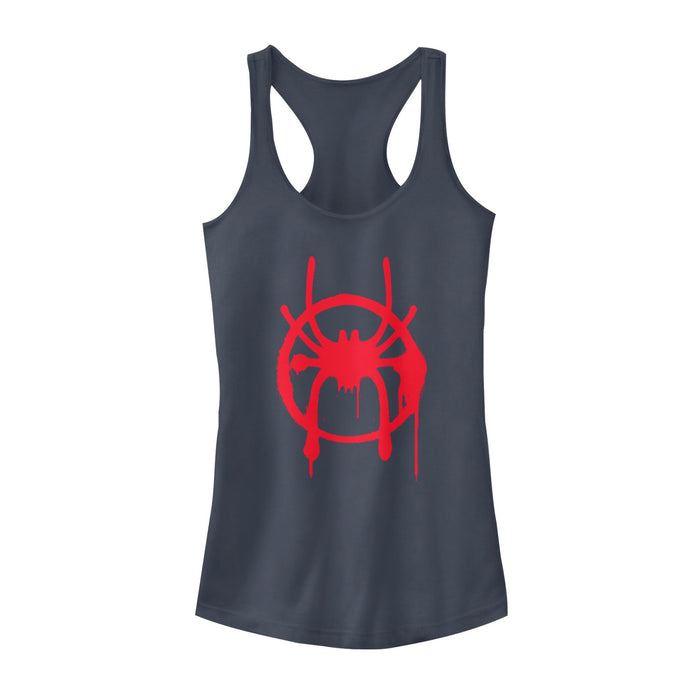 Fifth Sun Junior's Marvel Spider-Man: Into The Spider-Verse Symbol Racerback Tank Top