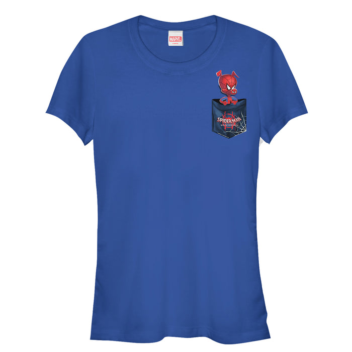 fifth sun Junior's Marvel Spider-Man: Into the Spider-Verse Spider-Ham Pocket T-Shirt